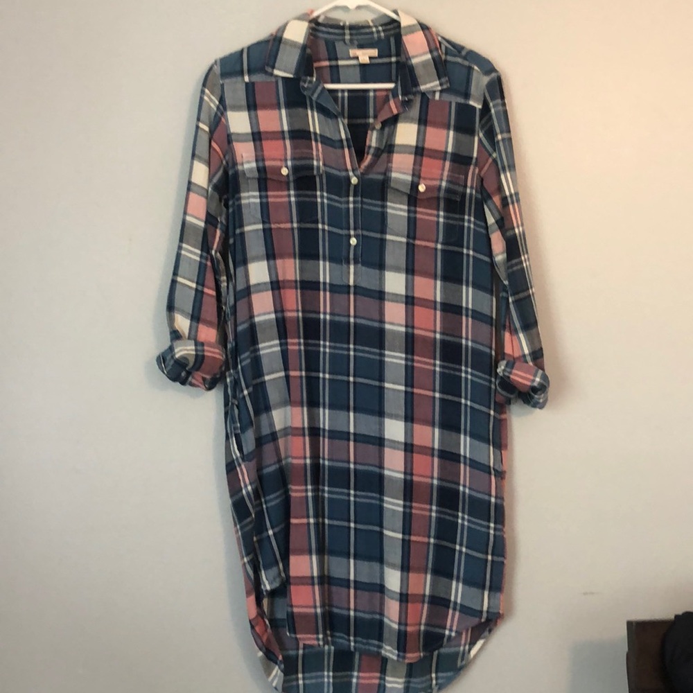 Gap Plaid tunic dress